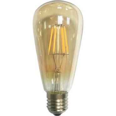 Лампа LED Filament E27 Edis 8W 2700K Dimmable Amber