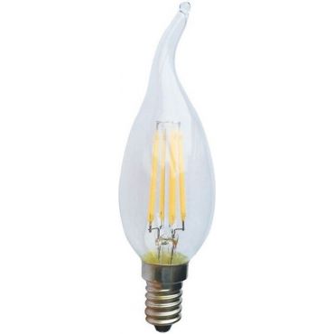 Лампа LED Filament E14 Candle 6W 2700K Dimmable Tip