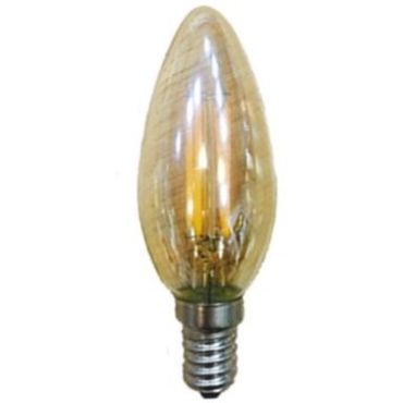 Лампа LED Filament E14 Candle 4W 2700K Dimmable Amber