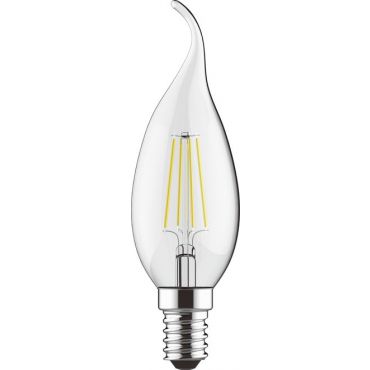 Лампа LED Filament E14 Candle 5W 2700K Dimmable Tip