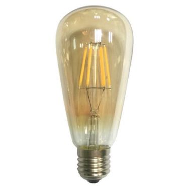 Лампа LED Filament E27 Edison 6W 2700K Amber