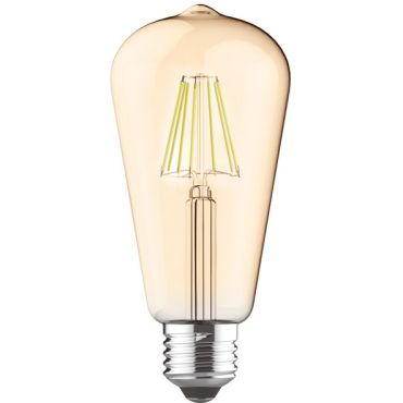 Лампа LED Filament E27 Edis 8W 2700K Amber