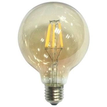 Лампа LED Filament E27 Globe 6W 2700K Dimmable Amber G95