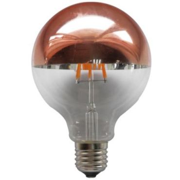 Лампа LED Filament E27 Globe 6W 2700K Dimmable Rose Gold G95