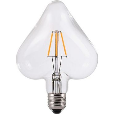 Лампа LED Filament E27 Heart 6W 2700K Dimmable