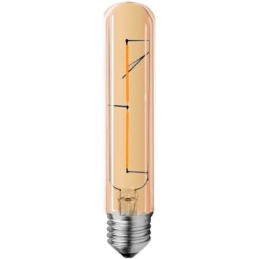 Лампа LED Filament E27 Tube 2W 2700K Dimmable Amber