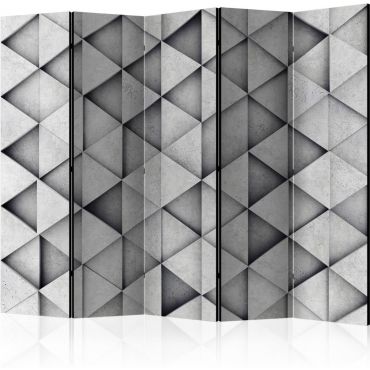 Преграда с 5 секции - Сиви триъгълници II [Разделители на стаи]