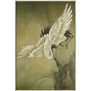 Рисуване Japonensis Crane