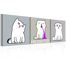 Платнен печат - Miezekotze: Cat Trio 120x40